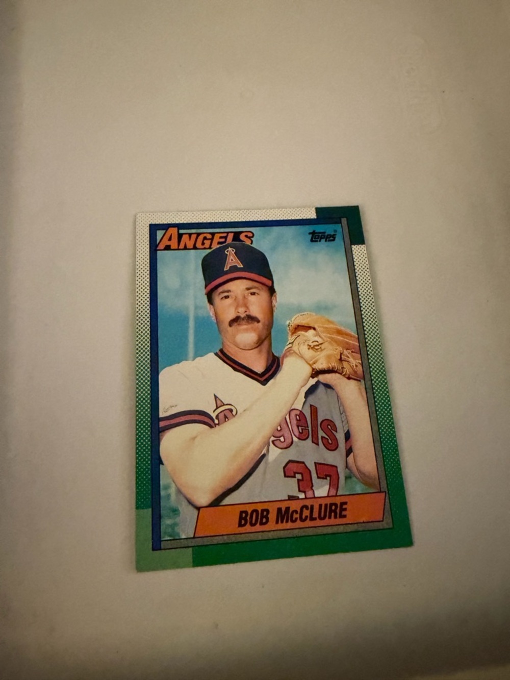 1990 topps bob McClure angels baseball card